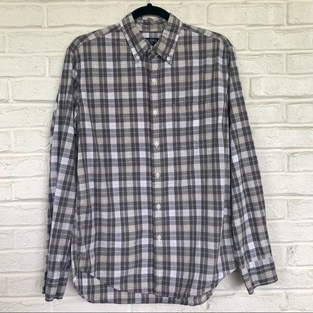 J. Crew Mercantile Plaid Button Down Shirt